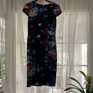 Betsy Johnson Floral Midi Dress Size 6